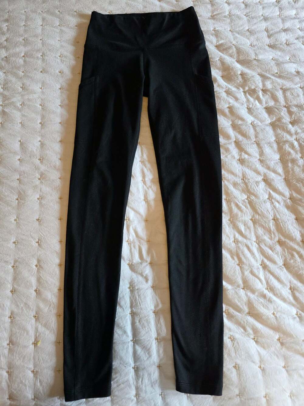Aerie‎ Women's Black High-Waisted Leggings with Side Pockets